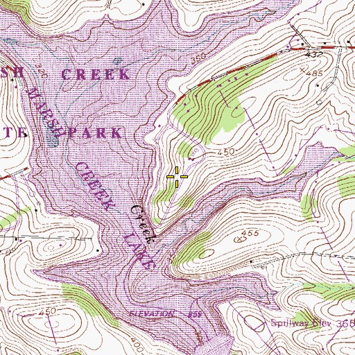 Topographic Map of Milford Mills (historical), PA