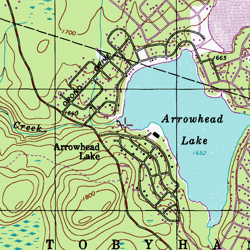 Arrowhead Lake Pa Map Arrowhead Lake Dam, Pa