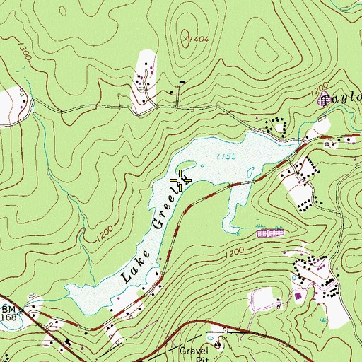Topographic Map of Lake Greeley, PA