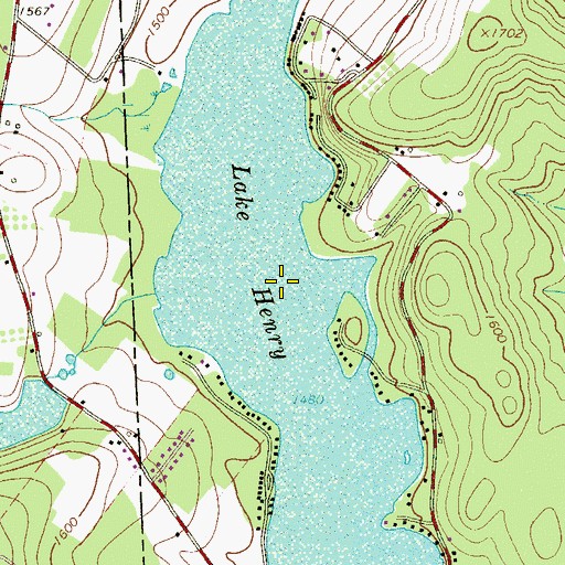 Topographic Map of Lake Henry, PA
