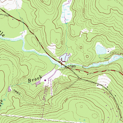 Topographic Map of Red Shale Brook, PA