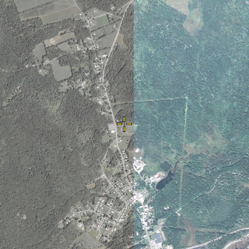 Aerial/Satellite Image of Saint Francis Church, PA