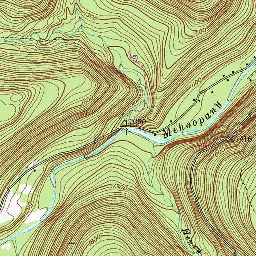 Topographic Map of Stony Brook, PA
