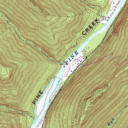 Topographic Map of Naval Run, PA