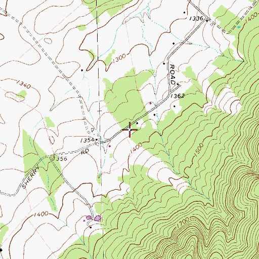 Topographic Map of Cessna School, PA
