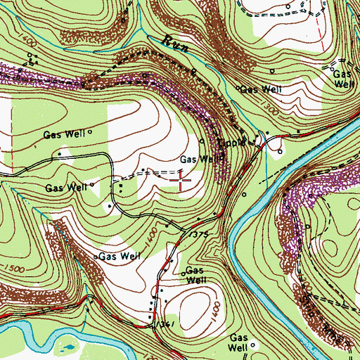 Topographic Map of Mine Number 8, PA