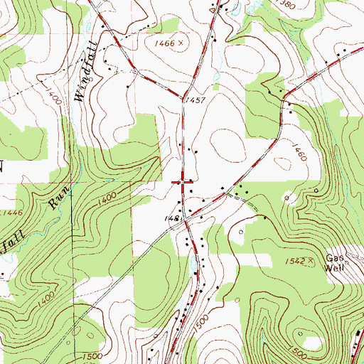 Topographic Map of Henderson School, PA