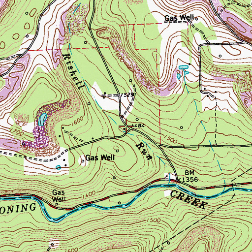 Topographic Map of Fairview School, PA
