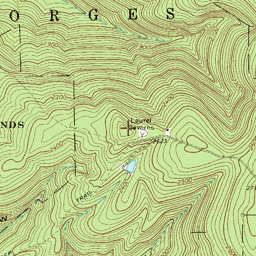 Topographic Map of Seven County Scenic View, PA