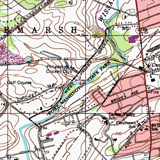 Topographic Map of Lorraine Run, PA
