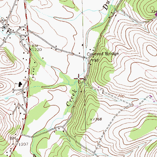 Topographic Map of Ryot Run, PA