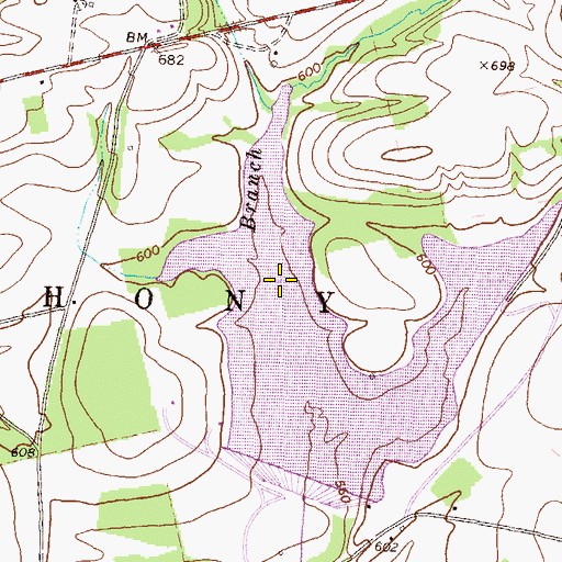 Topographic Map of Goose Cove, PA