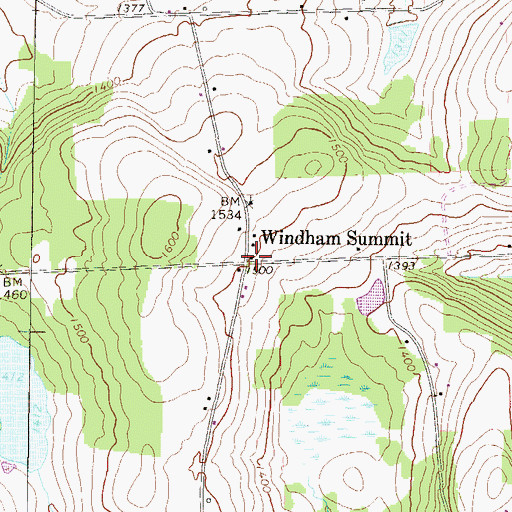 Topographic Map of Windham Summit, PA