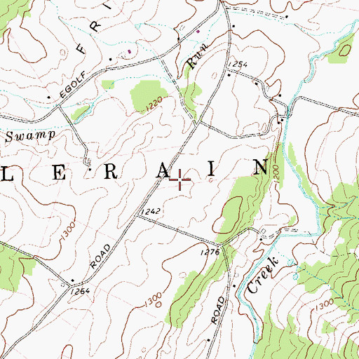 Topographic Map of Bittle School (historical), PA