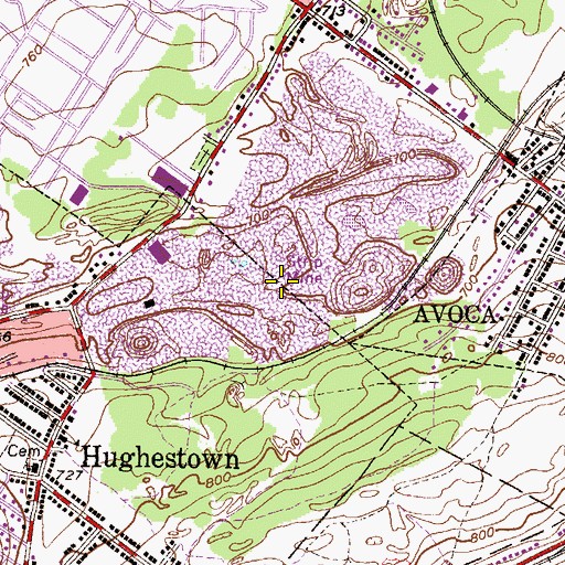 Topographic Map of Mosier Shaft (historical), PA