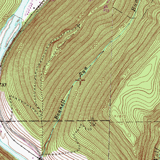 Topographic Map of Golden Eagle Trail, PA