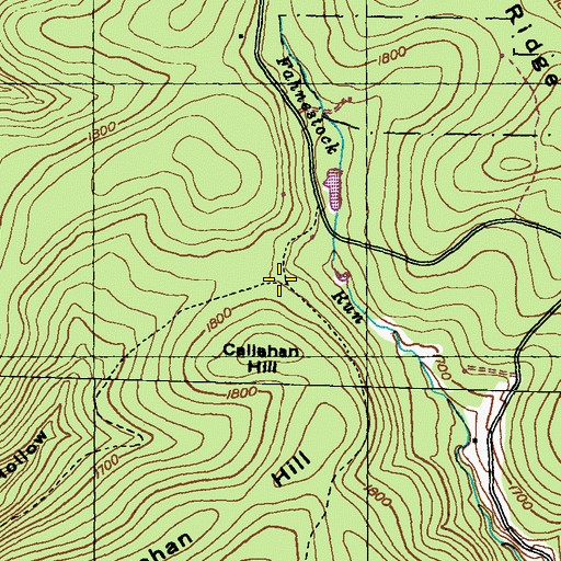 Topographic Map of Trestle Hollow Trail, PA