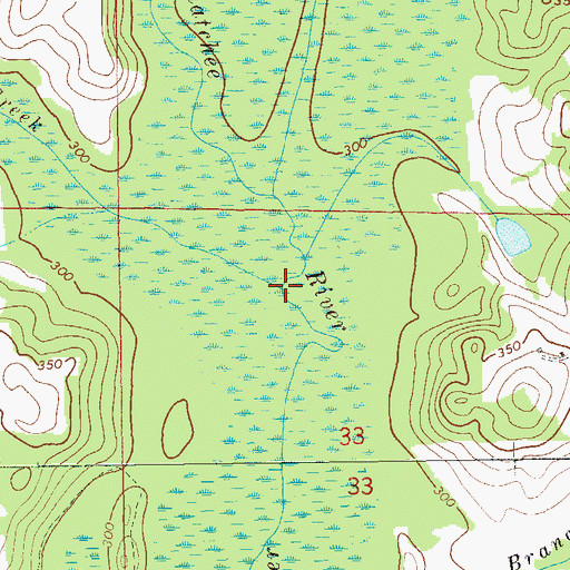 Topographic Map of Indian Creek, AL