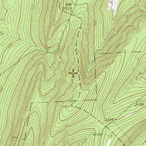 Topographic Map of Fair View Trail, PA