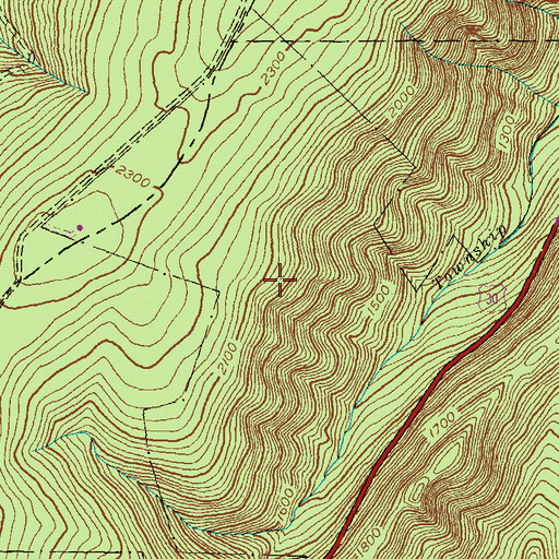 Topographic Map of Plank Trail, PA