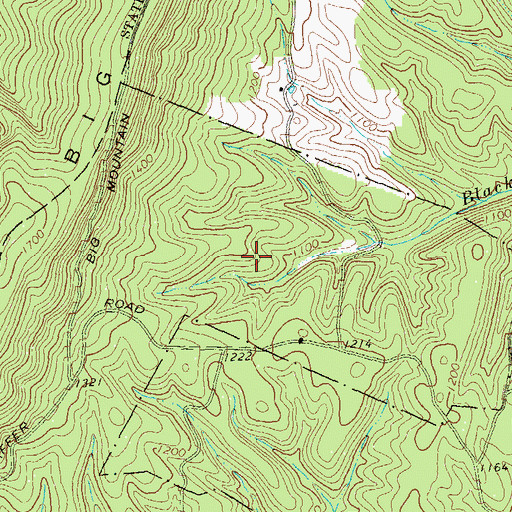 Topographic Map of Roscoe Trail, PA