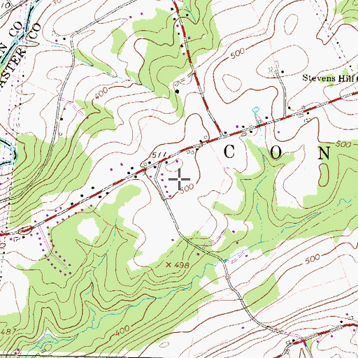 Topographic Map of Conoy Township Park, PA
