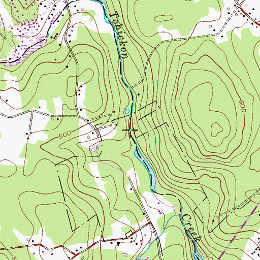 Topographic Map of Weisel Youth Hoslel, PA