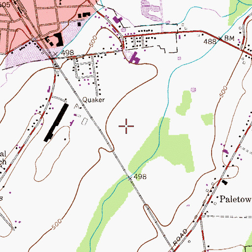 Topographic Map of Strayer Middle School, PA
