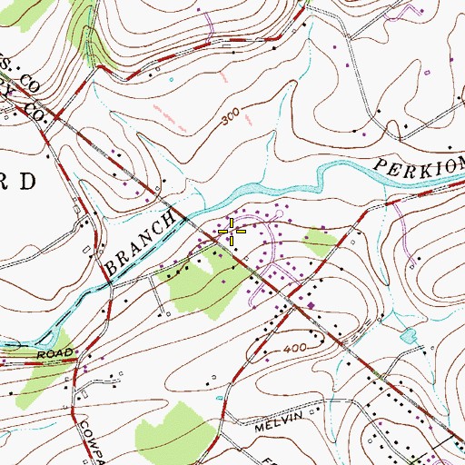 Topographic Map of Hill Crest Estate, PA