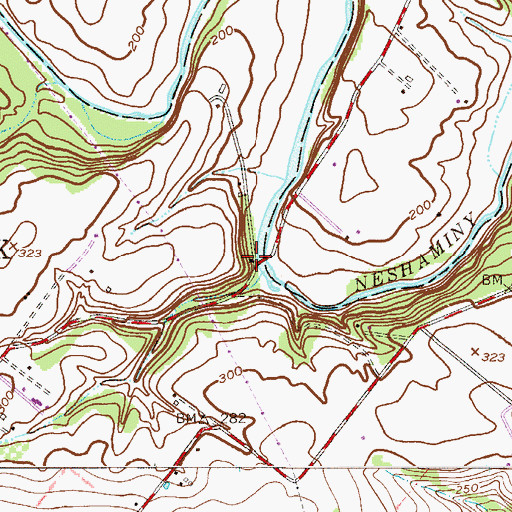 Topographic Map of Dark Hollow, PA