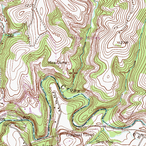 Topographic Map of State Game Lands Number 303, PA