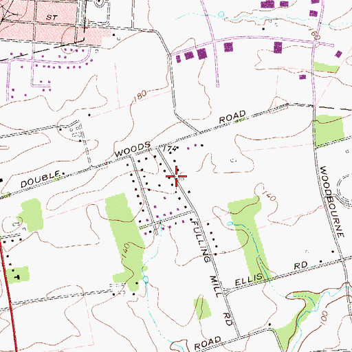 Topographic Map of Millway Farms, PA
