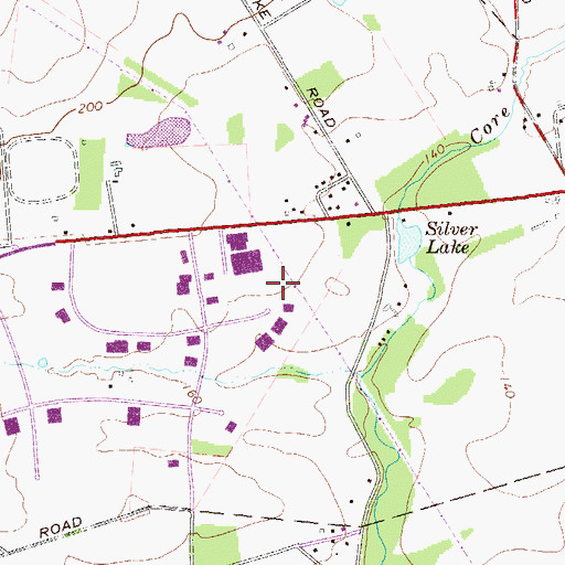 Topographic Map of Newtown Industrial Commons, PA