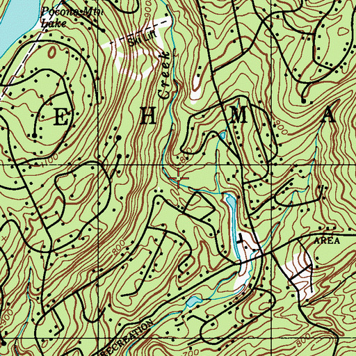 Topographic Map of Snyder Dam, PA