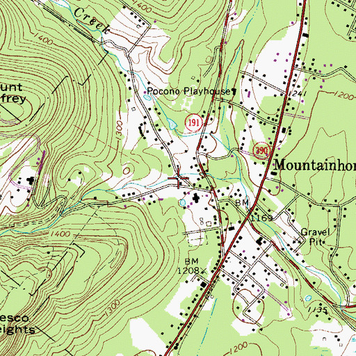 Topographic Map of Westbrook Dam, PA