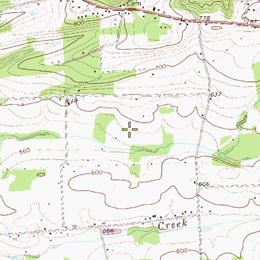 Topographic Map of Northumberland County, PA