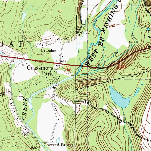 Topographic Map of East Branch Fishing Creek, PA