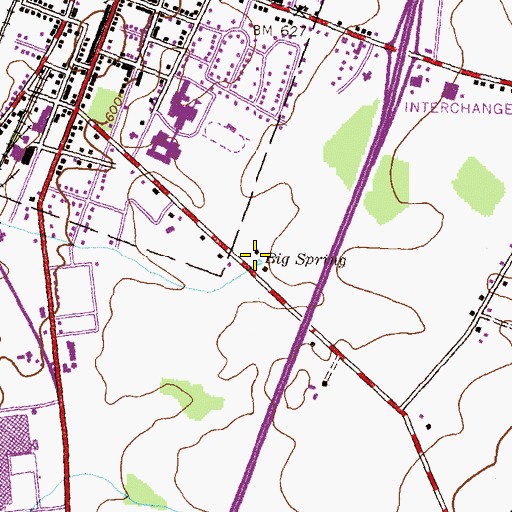 Topographic Map of Tayamentasachta Spring, PA