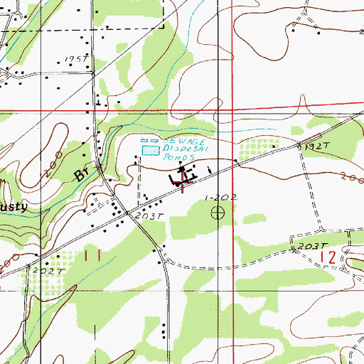 Topographic Map of Keith High School, AL
