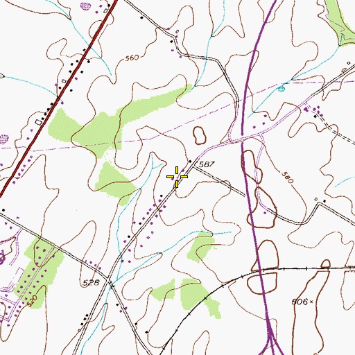 Topographic Map of Fairview School, PA
