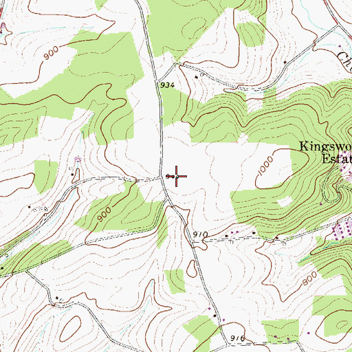 Topographic Map of Christmans School (historical), PA
