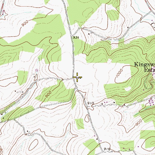 Topographic Map of Christmans School (historical), PA