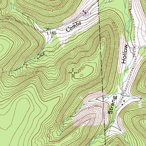 Topographic Map of Susquehanna State Forest, PA