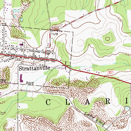 Topographic Map of Fisher Mine Station, PA