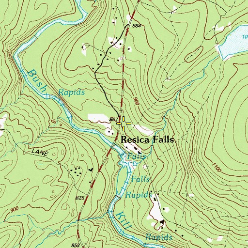 Topographic Map of Boy Scout Reservation, PA