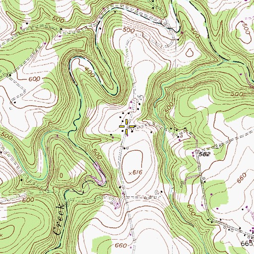 Topographic Map of Richmond, PA