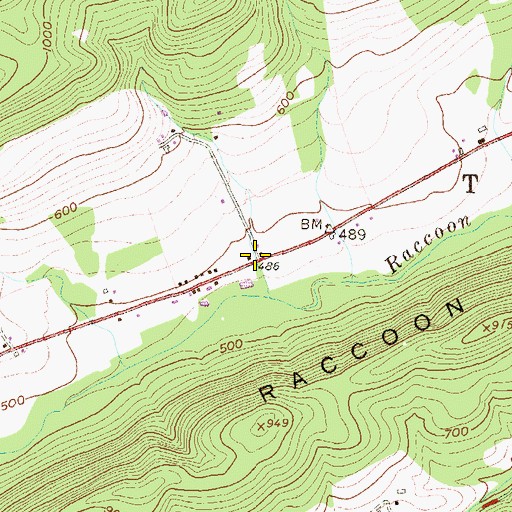 Topographic Map of Gramere, PA