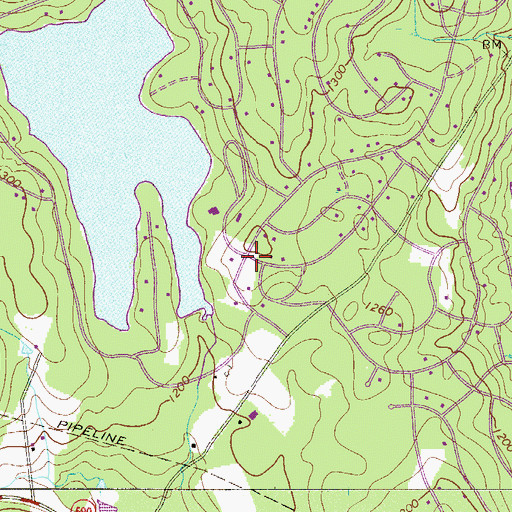 Topographic Map of Fawn Lake Forest, PA