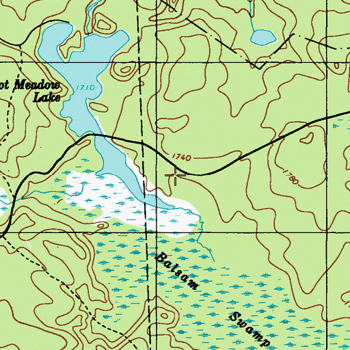 Topographic Map of Bruce Lake Natural Area, PA