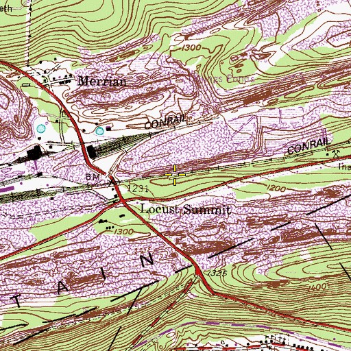 Topographic Map of Gilberton Plant Station, PA